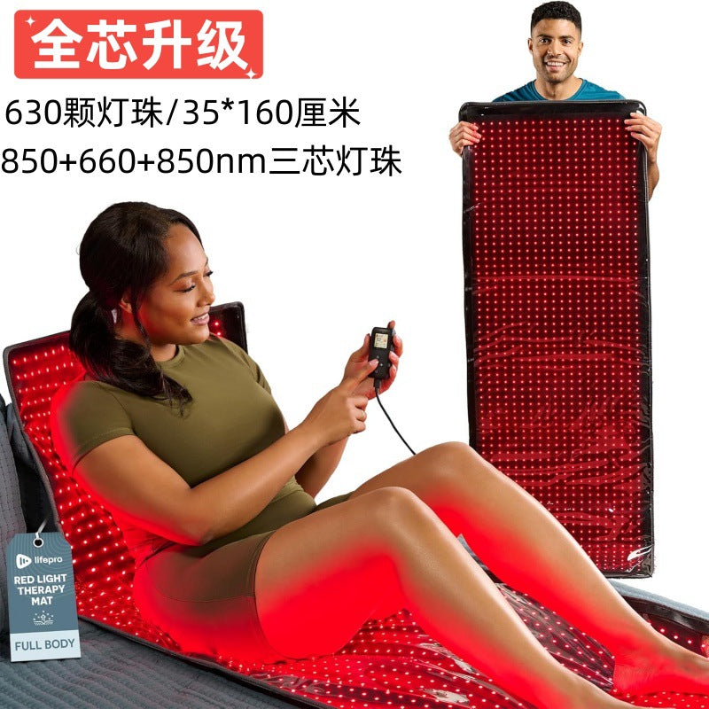 Red light therapy physiotherapy instrument beauty blanket near infrared light therapy lamp hot compress mattress LED diwali yoga mat for home use