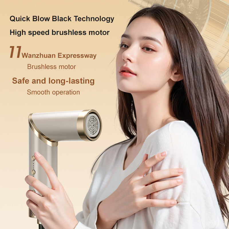 Cross-border new high-speed hair dryer nine-in-one hot air comb straight curling iron folding hair dryer wholesale